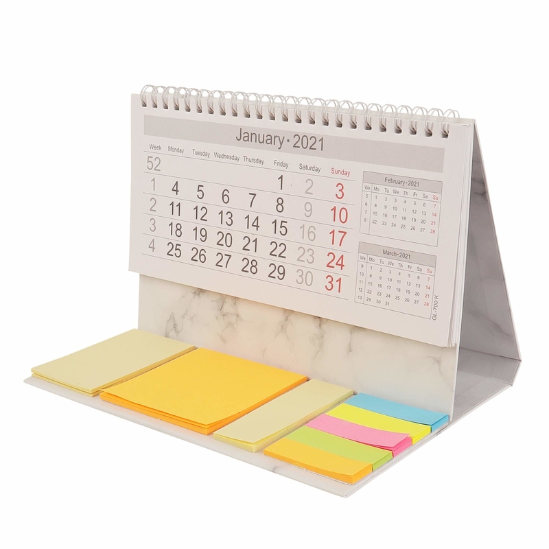 Kertas Seni C1S Pencetakan Kalender Kustom Kalender Penuh Warna Untuk Pemasaran